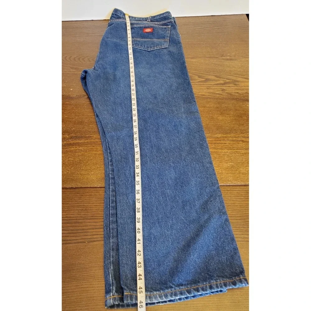 Vintage‎ Dickies Blue Denim Wide Leg Straight Jeans Mens Size 50